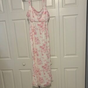 Floral Pink Maxi Dress